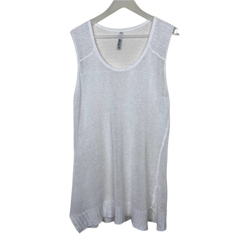 Miilla Linen Mesh Sleeveless Tunic Top Size Medium - Picture 2 of 9